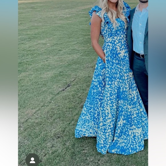 Sika blue/light yellow dress - Picture 4 of 4